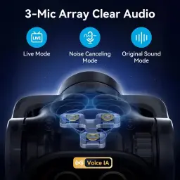 EMEET PIXY Dual-Camera AI-Powered PTZ Camera 4K, AI Tracking — imagem 6