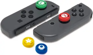 Desconhecido 4 Grips Capa Analógico Para Joy-con Nintendo Switch Mario — imagem 2