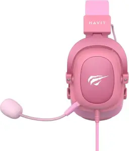 Havit Headphone Fone de Ouvido H2002d Pink, Gamer, com Microfone, Falante 53mm — imagem 3