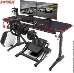 SGT Suporte Para Volante Extreme Simracing Cockpit Simulador (Cinza) — imagem 10
