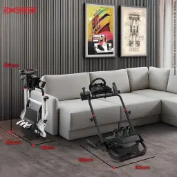 SGT Suporte Para Volante Extreme Simracing Cockpit Simulador (Cinza) — imagem 9