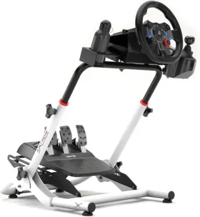 SGT Suporte Para Volante Extreme Simracing Cockpit Simulador (Branco)