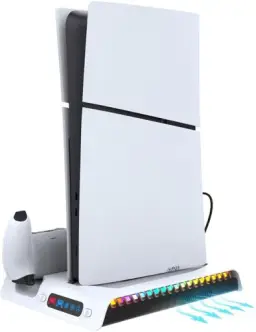 Suporte Cooler de Resfriamento RGB Carregador Controle Compatível com Console — imagem 2