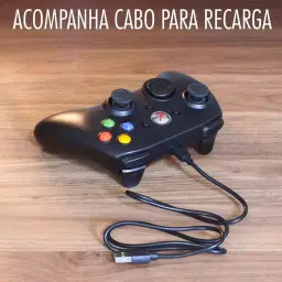 Controle Sem Fio Recarregável para Xbox 360 e Computador com Joystick Manete — imagem 8
