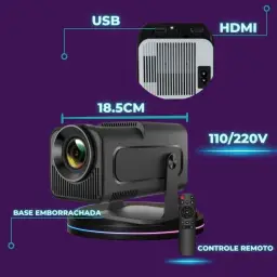 Projetor Portatil Mini 5g Wifi 6 Bluetooth 5.0 Android 11 HY320 Projetor 4K — imagem 2