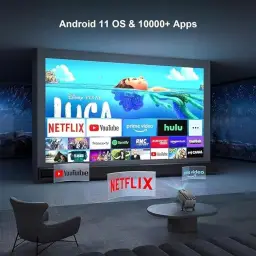 Projetor Portatil Mini 5g Wifi 6 Bluetooth 5.0 Android 11 HY320 Projetor 4K — imagem 7
