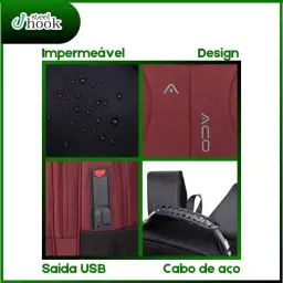 Mochila para Notebook Masculina Feminina para Notebook 17 – Mochila executiva — imagem 8