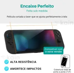 Película de Vidro Temperado Premium 9H Compatível com Nintendo Switch 2 – Ultra — imagem 2
