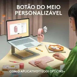 Mouse sem fio Logitech Pebble 2 M350s com Clique Silencioso — imagem 4