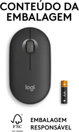 Mouse sem fio Logitech Pebble 2 M350s com Clique Silencioso — imagem 9