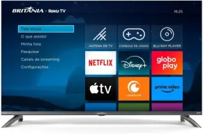 Smart TV 40" Britânia Roku TV LED Dolby Audio BTV40M9GR2CGB — imagem 2