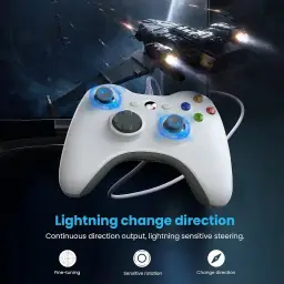 YAEYE PC Wired Controller para Xbox 360 com Dual-Vibration Turbo Compatível com — imagem 4