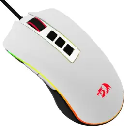 Mouse Gamer Redragon Cobra V2 Special Edition Cypher Branco e Preto RGB — imagem 7