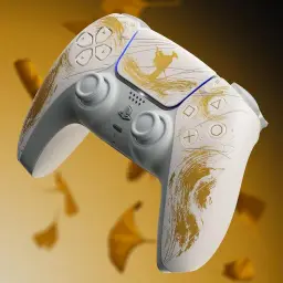 Controle sem fio DualSense Edição Limitada Ouro Ghost of Yōtei - PlayStation 5 — imagem 9