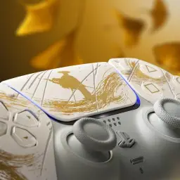 Controle sem fio DualSense Edição Limitada Ouro Ghost of Yōtei - PlayStation 5 — imagem 10