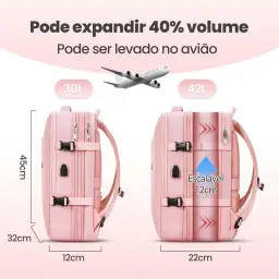 Romantic Crown Mochila de Viagem Expansivel Masculina Feminina — imagem 2