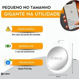 Tag Rastreador GPS Compatível com Iphone iOS (App Buscar) com Alarme — imagem 2