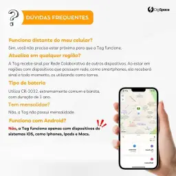 Tag Rastreador GPS Compatível com Iphone iOS (App Buscar) com Alarme — imagem 7