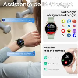 Smartwatch Feminino Relógio Inteligente com IA Chatgpt, 1.32'' AMOLED — imagem 2