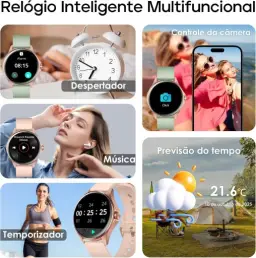 Smartwatch Feminino Relógio Inteligente com IA Chatgpt, 1.32'' AMOLED — imagem 7