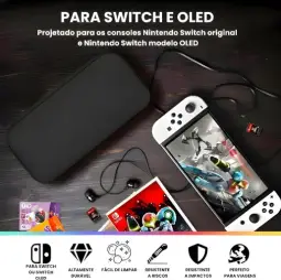 Case para Nintendo Switch e Switch OLED de Viagem - Estojo Rígido de Transporte — imagem 6