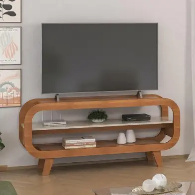 Rack 33 mt TV 60" estrutura usinada MDF