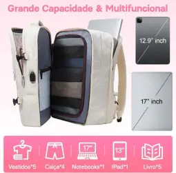 Mochila de Viagem Expansivel Masculina Feminina — imagem 4