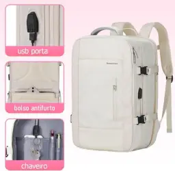 Mochila de Viagem Expansivel Masculina Feminina — imagem 5
