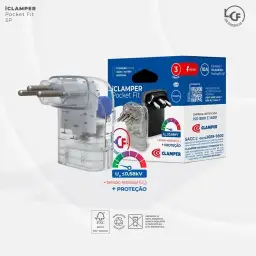 Protetor Contra Surtos Elétricos (DPS) CLAMPER 127/220V, 20 Amperes, 3 Pinos — imagem 4