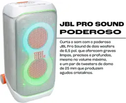 JBL, Caixa de Som Bluetooth, PartyBox Stage 320, Luzes Led, Entrada USB - Branca — imagem 5