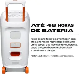 JBL, Caixa de Som Bluetooth, PartyBox Stage 320, Luzes Led, Entrada USB - Branca — imagem 7