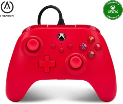 Controle fio Power XBOX Série Vermelho