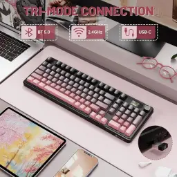ATTACK SHARK X98 PRO Teclado mecânico sem fio para jogos com tela inteligente — imagem 3