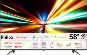 Smart TV 58" Philco LED 4K Google TV