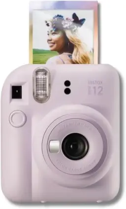 Kit Câmera Instax Mini 12 com pack 10 fotos Mermaid Tail e Bolsa Lilás — imagem 3