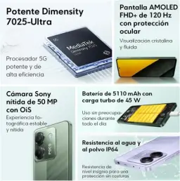 Xiaomi Smartphone POCO M7 Pro 5G 256GB | 8GB/12GB RAM | Processador Ultra — imagem 4