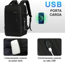 Mochila de Viagem Expansivel Masculina Feminina — imagem 5
