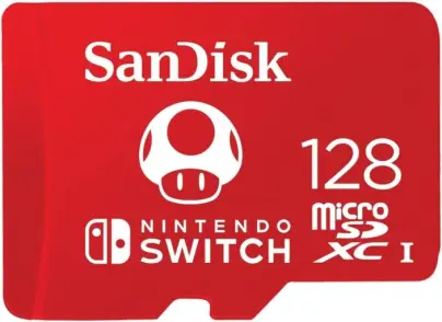 Cartão Micro SD Nintendo Switch, SanDisk, 128GB, SDSQXAO-128G-GNCZN