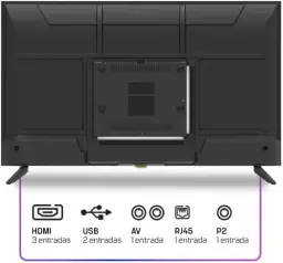Smart TV HQ 32" HD tela sem bordas Androind 12 design slim HQS32NKHM — imagem 5