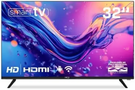 Smart TV HQ 32" HD tela sem bordas