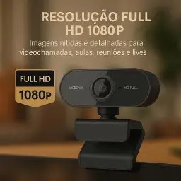 Top 1 Webcam Premium Full HD 1080p com Microfone, USB Plug & Play — imagem 3