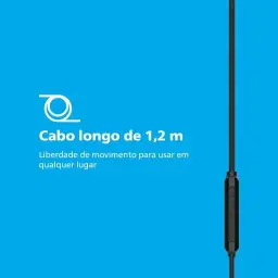 PHILIPS, Fone de Ouvido com Microfone, TAE2146BK/00, Com fio USB-C de 1 — imagem 4