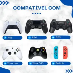 Kit 8 Grip Protetor Analógico Borracha Silicone Botão Controle Gamer Borracinha — imagem 4
