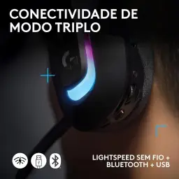Headset Gamer Sem Fio Logitech G522 LIGHTSPEED com RGB LIGHTSYNC — imagem 5