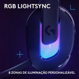 Headset Gamer Sem Fio Logitech G522 LIGHTSPEED com RGB LIGHTSYNC — imagem 2