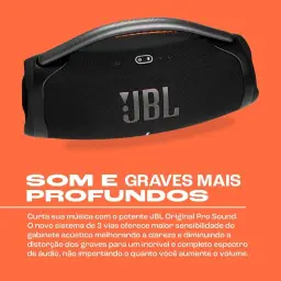 JBL, Caixa de Som, Boombox 3 Wi-Fi, Bluetooth, Dolby Atmos — imagem 3