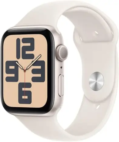 Apple Watch SE GPS • Caixa estelar de alumínio – 44 mm • Pulseira esportiva