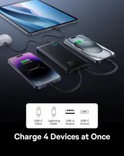 Carregador Portátil Baseus Digital Display Power Bank carregamento rápido — imagem 4
