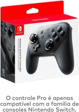 Nintendo, Controle Nintendo Switch, Pro, Sem Fio, Vibração HD — imagem 5