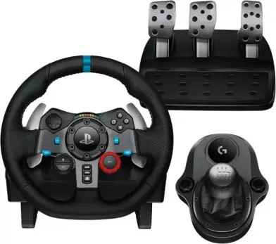Combo Volante, Pedais e Cambio Logitech G29 SE Driving Force para PS5, PS4